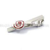 Black Enamel Tie Clips 925 Sliver Men's Tie Bars Logo Custom Tie Clips thumbnail-4