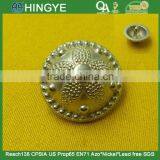 18mm Dome Shape Fancy Metal Shank Button For Ladies Wear -- MJ2382
