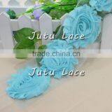 Chic Ladies Party Dress Flower/ Fashion Wedding Flower/ Chiffon Shabby Trim Flower thumbnail-2