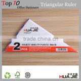 wholesale multifunction transparent plastic triangular scale ruler for student / office