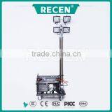 China manufacture 4*1000w 4.5m high mast ultra-bright telescopic light tower