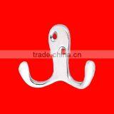 Furniture Hooks Clothes Metal Double Prong Robe Hook Coat Hat Hook