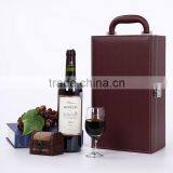 Custom Logo Printed High End Leather Wine Gift Box thumbnail-2