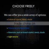 Express Antique Indian Style New Design Purple Crystal Stained Glass 2 Candle Holders Chandelier Wall Lamp thumbnail-2