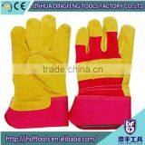 Leather Working Gloves/Cow Split Leather Gloves With CE Certification thumbnail-1