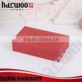 Cheap Red Paper Cufflink Box With White Lining