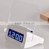 hot sales led smart night light erasable message memo board clock