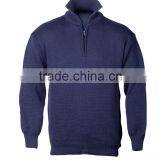 Virgin Wool Polo Sweater With Half Zip thumbnail-1