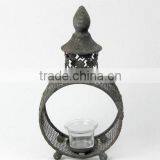 100100MC- Oval Metal Candle Lantern