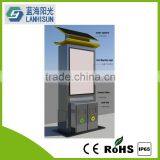 OEM Solar Power Advertising Lightbox+Insect Killer+Ash Bin+LED Display Screen,Solar Billboard Box thumbnail-2