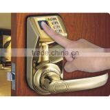 Fingerprint Door Lock / Fingerprint Door Access Control System 120 Users Golden and Silver Door Lock Adel 3398