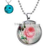 Rose Glowing Necklace DIY Jewelry Glass Dome Pendant--accept Your Picture to do It. thumbnail-1