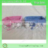 Wicker Baskets With Fabric Lining for Girl thumbnail-1