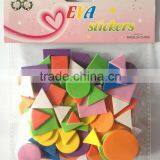 self-adhesive geometrical figure Eva sticker