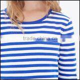 100% Cotton Kids Long Sleeve Stripe t Shirt With Round Neck Accept OEM thumbnail-5