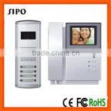 color 4 wired video door phone intercom system