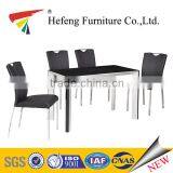 Square Glass Dining Table/glass Dining Table Set for Living Room thumbnail-1