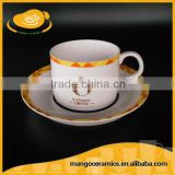 Bulk european style porcelain tea cup and saucer sets