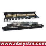 24 Port UTP Cat6 Patch Panel 19" 1U,LSA IDC