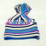 TYCAP125 Strip Rainbow Knitted Hat