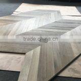 Distressed Chevron Oak Engineered Wood Flooring thumbnail-1