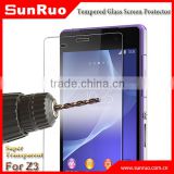 Smart accessories for Xpria z3 mobiles, smartphone tempered glass screen protector for sony z3
