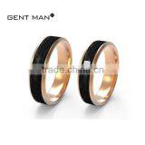 China Jewelry Gold Solid Carbon Fiber Couple Ring His and Hers 925 Silver Wedding Bands Engagement Ring thumbnail-4