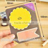 2014 High Quality Low Price Mini Cute Sticky Notes With Paper Card