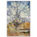 ROYI ART Van Gogh Oil Painting Handing on Wall Decor of Peach Tree in Bloom (in Memory of Mauve) thumbnail-3