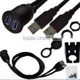 Double Mouth See Waterproof Line Car Shipping Motorcycle Dashboard Panel Data Extension 2 Meters thumbnail-2