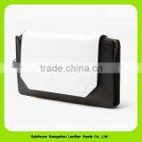 15634 Splicing Color Leather Long Style Clutch Bag Purse thumbnail-2