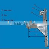 Fastening clamp for line tower metal cable clamp
