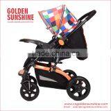 High Landscape Stroller| Baby Trolley | Pram | Carriage | Pushchair With Seat Cushion thumbnail-3