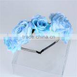 Manufacture Directly Sale Blue PE Flower Headbands for Girls thumbnail-5