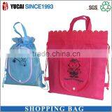 Customized Folding Style Drawstring Backpack non-woven bag