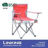 Red Portable Camping Chair Outdoor Fishing Chair