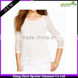 16FZLS10 Knitting Linen Sweater for Women Linen Top