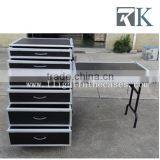 Custom Work Box 6 Drawers Table Top Lid Road Flight Case thumbnail-3