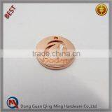 Custom Fancy Rose Gold Metal Logo Plate, Name Plate for Handbag
