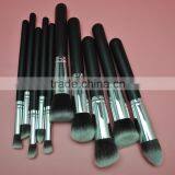Wholesale 10pcs Wooden Handle Synthetic Hair Face Makeup Brush thumbnail-3