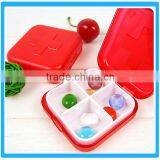 Pill Box 4 Separate Plastic Pill Box Customized Pill Case With Cutter Pill Case Customize Logo thumbnail-2