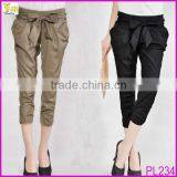 Top Sale 2014 Fashion Women's Pants High Waist Women's Skinny Long Trousers OL Casual Bow Harem Pants Large Size Women's Pants thumbnail-1