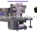 Sew and sealing machine for bottles