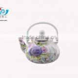 The Fashion Melon Shape 2.5L Enamel Kettle With Wooden/metal Knob thumbnail-1