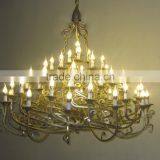 Chinese Style Wedding Decoration Metal Chandelier With Glass thumbnail-2