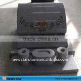 Grey Granite Head Tombstone thumbnail-1