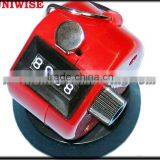 Desk Mechanical ABS Tally Counter UIC-1000 Red thumbnail-1