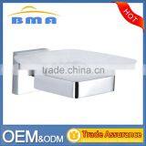 Modern Wall Mount Stainless Steel 304 Double Glass Bathroom Soap Dish thumbnail-1