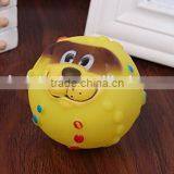 CY190 Various Colours Lovely Face Molar Dog Ball With Squeaker Sound Puppy Pet Dogs Chew Toy thumbnail-6