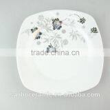 Hotsale Decorated White Porcelain Plate for Restaurant in Stock With Cheap Price thumbnail-1